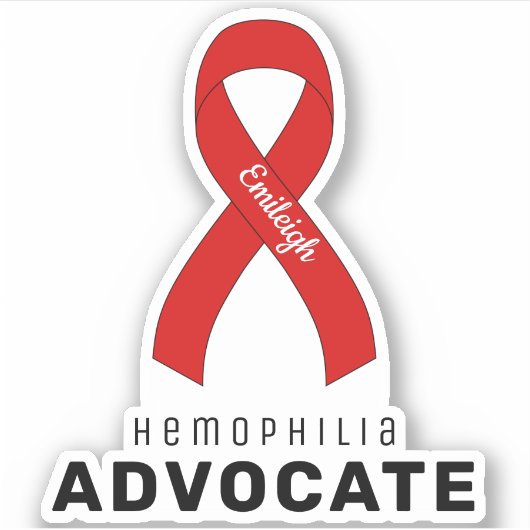 hemofilie Advocate Vinyl Sticker (Voorkant)
