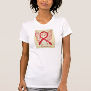 Hemofilie Bewustmaking Red Ribbon Angel Shirt