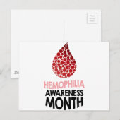 Hemofilie Bewustmakingsdag - Waarderingsdag Briefkaart (Voorkant / Achterkant)