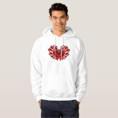Hemofilie Bewustzijn Hartwonden Hoodie (Voorkant volledig)