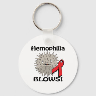 Hemofilie blaast bewustzijnsontwerp sleutelhanger