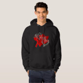 Hemofilie Love Hope Cure Hoodie (Voorkant volledig)