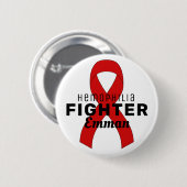 Hemofilie Witte Button (Voorkant /achterkant)