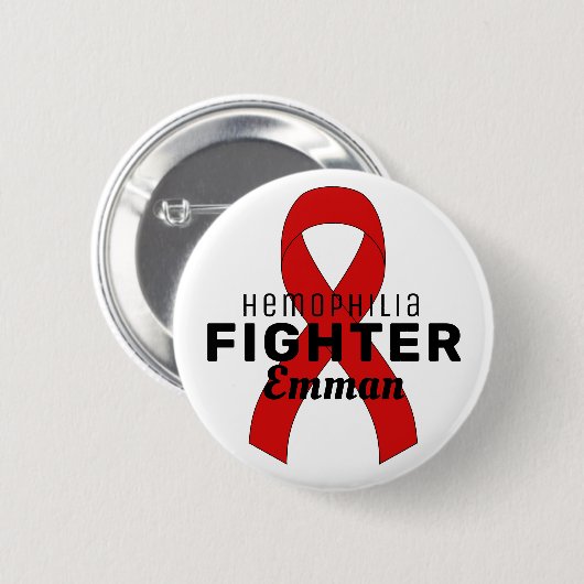 Hemofilie Witte Button (Voorkant /achterkant)