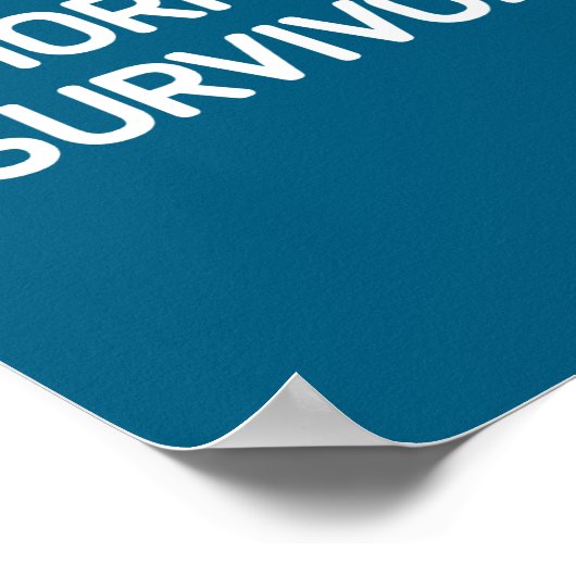 Hemorrhoid Survivor, Funny, Jokes, Sarcastic  Poster (Hoek)