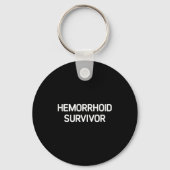 Hemorrhoid Survivor, Funny, Jokes, Sarcastic  Sleutelhanger (Voorkant)