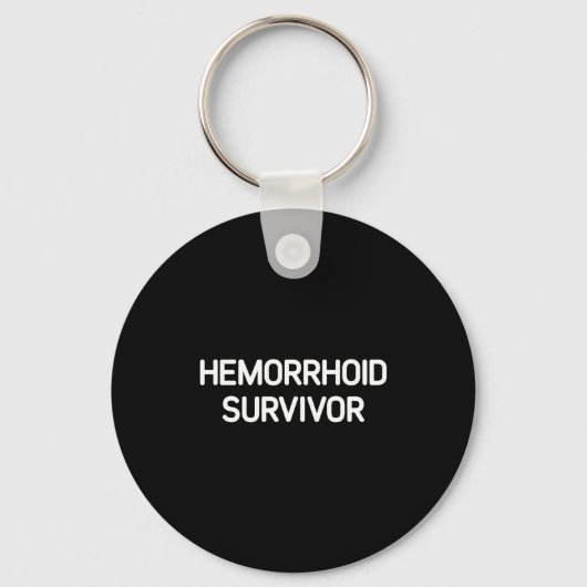 Hemorrhoid Survivor, Funny, Jokes, Sarcastic  Sleutelhanger (Voorkant)