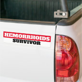 Hemorrhoids Survivor Bumpersticker (Op Truck)