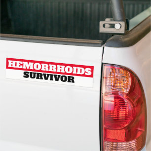 Hemorrhoids Survivor Bumpersticker