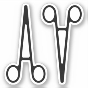 Hemostatische tang (klem), hemostaat, pean sticker