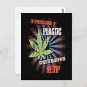Hemp Plastic Briefkaart (Voorkant / Achterkant)