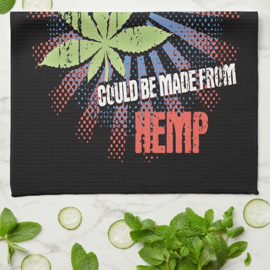 Hemp Plastic Theedoek (Gevouwen)