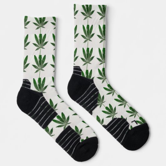 HEMPSHIRE SOX GROENE BLADHAAKZUUR SOKKEN (Rechts)