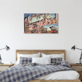 Hempstead, New York - Large Letter Scenes Canvas Afdruk (Insitu (Slaapkamer))