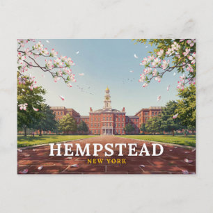 Hempstead New York Town Hall Dogwood Reis Briefkaart