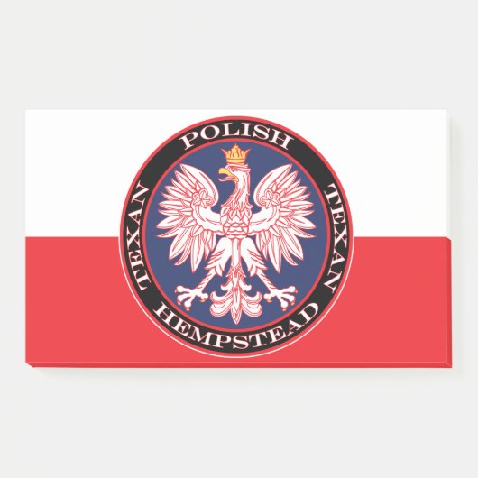 Hempstead Round Poland Texan Post-it® Notes (Voorkant)