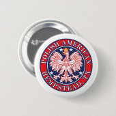 Hempstead Texas Poolse Amerikaanse adelaar Ronde Button 5,7 Cm (Voorkant /achterkant)