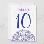 HEMSA Bat Mitzvah Table Seating Kaart-Beth2 Kaart (Voorkant)