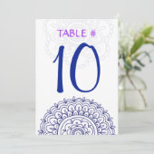 HEMSA Bat Mitzvah Table Seating Kaart-Beth2 Kaart (Staand voorkant)