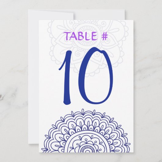 HEMSA Bat Mitzvah Table Seating Kaart-Beth2 Kaart (Achterkant)