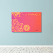 Hemsa Canvas Bat Mitzvah Sign-In Memory Board Afdruk (Insitu (Houten vloer))