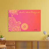 Hemsa Canvas Bat Mitzvah Sign-In Memory Board Afdruk (Insitu (Woonkamer))