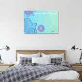 Hemsa Canvas Bat Mitzvah Sign-In Memory Board Afdruk (Insitu (Slaapkamer))
