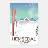 Hemsedal Noorwegen Ski reisposter Post-it® Notes (Voorkant)