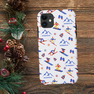 Hemsedal Noorwegen ski snowboard patroon Case-Mate iPhone Case