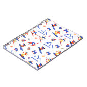 Hemsedal Noorwegen ski snowboard patroon Notitieboek (Linkerzijde)