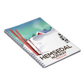 Hemsedal Norway Ski reisposter Notitieboek (Rechterzijde)
