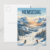 Hemsedal Skigebied Noorwegen Briefkaart (Voorkant / Achterkant)