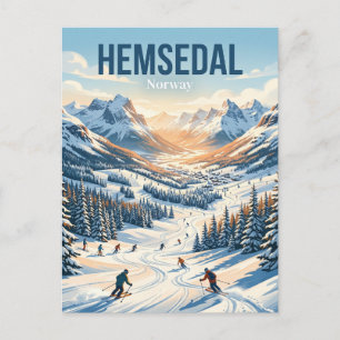 Hemsedal Skigebied Noorwegen Briefkaart