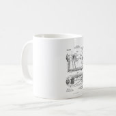 Hemstitch  naaimachine patent koffiemok (Voorkant links)