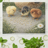 Hen and Chicks Farm Kitchen Towel Theedoek (Gevouwen)