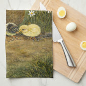 Hen and Chicks Farm Kitchen Towel Theedoek (Quarter Fold)