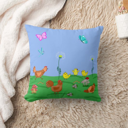 Hen and chicks  kussen (Deken)