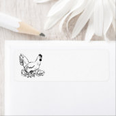 Hen & Baby Chicks Etiket (Insitu)