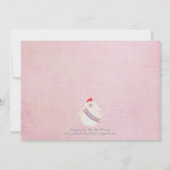 Hen Bachelorette Night Party Illustrated Invite Kaart (Achterkant)