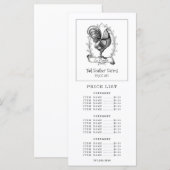 Hen Banner Boerderij Ranch Price Menu (Voorkant / Achterkant)