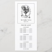 Hen Banner Boerderij Ranch Price Menu (Voorkant)