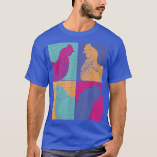 Hen Boerderij Dierenvriend Farming Pop Art Farmer T-shirt