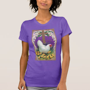 Hen, Chicken and Cross  Pasen T-shirt