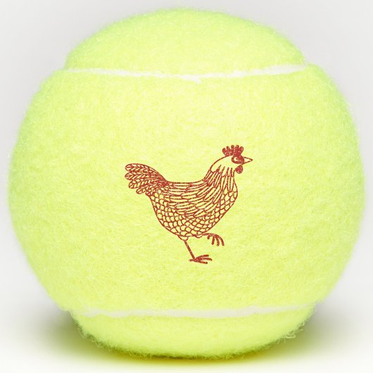 Hen Chicken Tennisballen