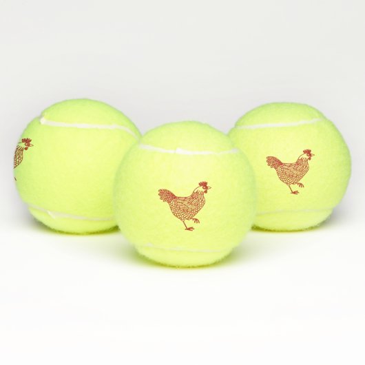 Hen Chicken Tennisballen (Multi)