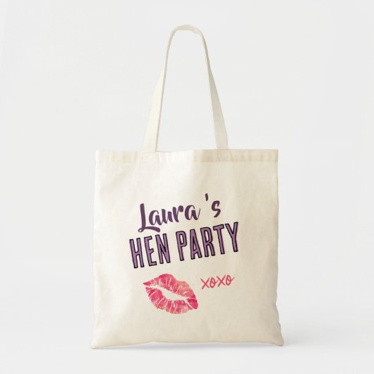 Hen Do weekendtas, vrijgezellenfeest Tote Bag (Voorkant)