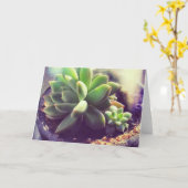 Hen en and Chicken Plant Kaart (Gele Bloem)