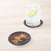 Hen en and Chicks Plant Digital Art Zandsteen Onderzetter (Zijkant)