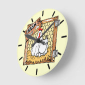 Hen en and Eggs-Country Kitchen Ronde Klok (Hoek)