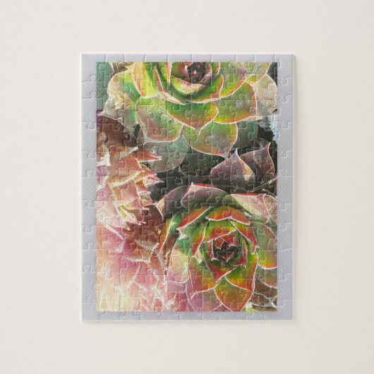 Hen- en Chick-Planten Legpuzzel (Verticaal)